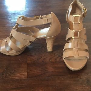 Naturalizer cork heel sandal